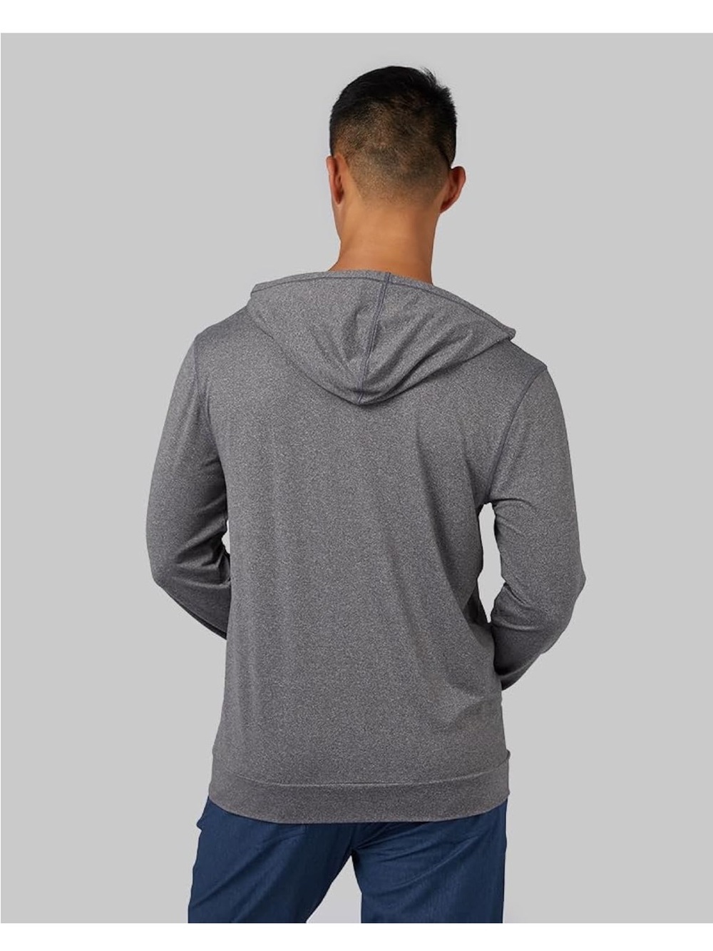 32 Degrees Men's Cool Lightweight Long Sleeve Hoodie Tee, Quick Dry, Anti Odor, - Picture 5 of 8